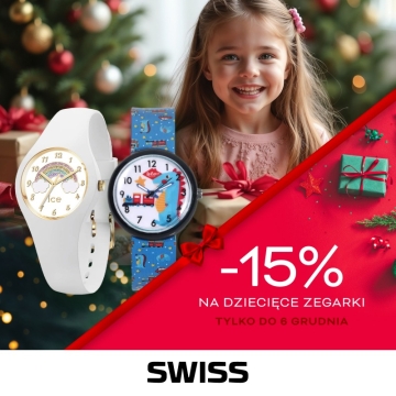 Mikołajki w SWISS: -15% na zegarki dziecięce z kodem MIKOŁAJ