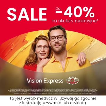 Letnia wyprzedaż okularów korekcyjnych do -40%